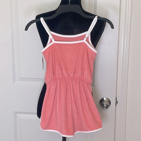 NWT SO Coral Towel Terry Romper w/Adjustable Straps Size S (7) NWT - Picture 2 of 4